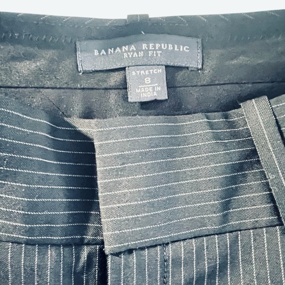Banana Republic Ryan Fit Stretch Women’s Pants Wool With Lining Size 8 Gray - Picture 6 of 11